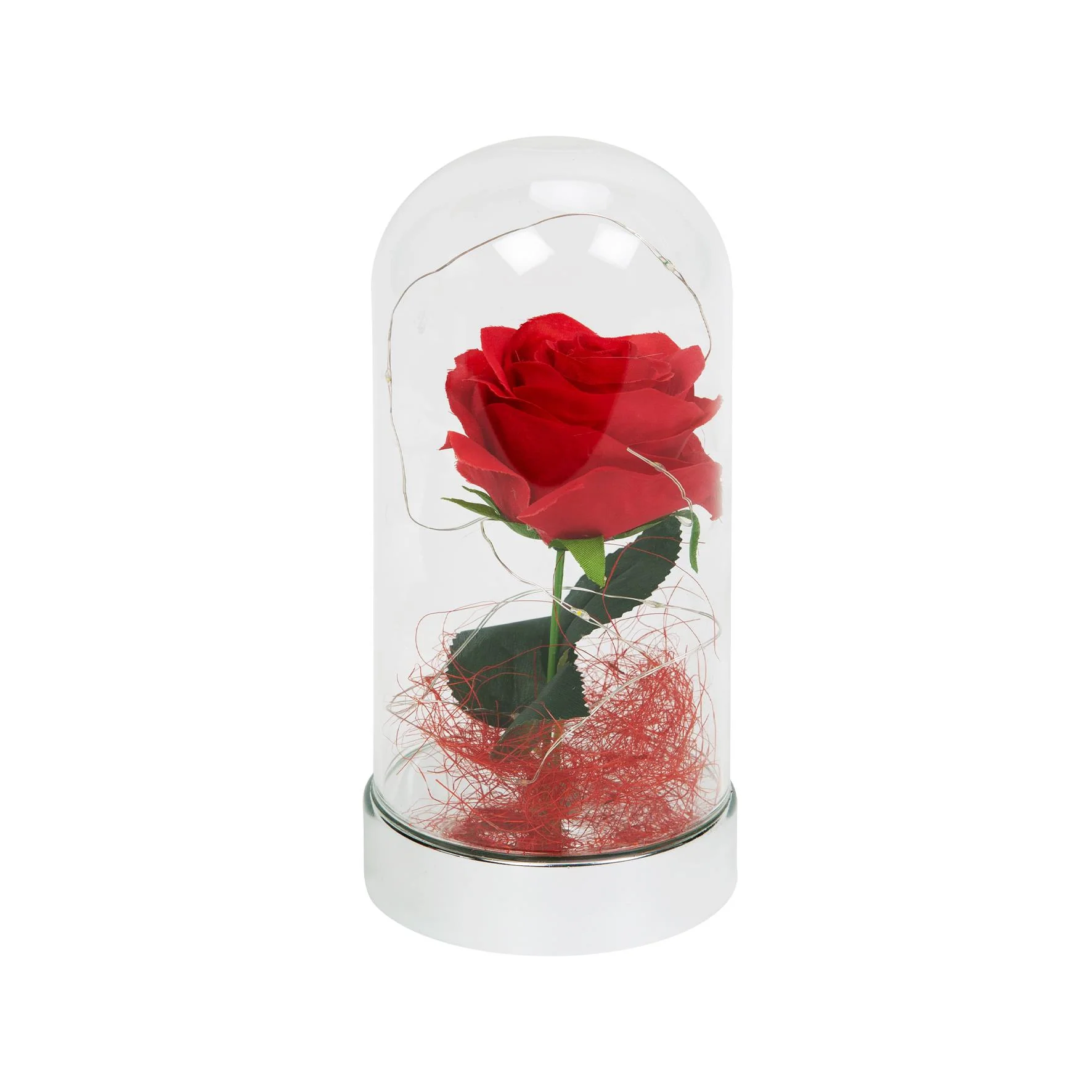 Celebrations LED Light Up Rose in Glass Dome - Image 3
