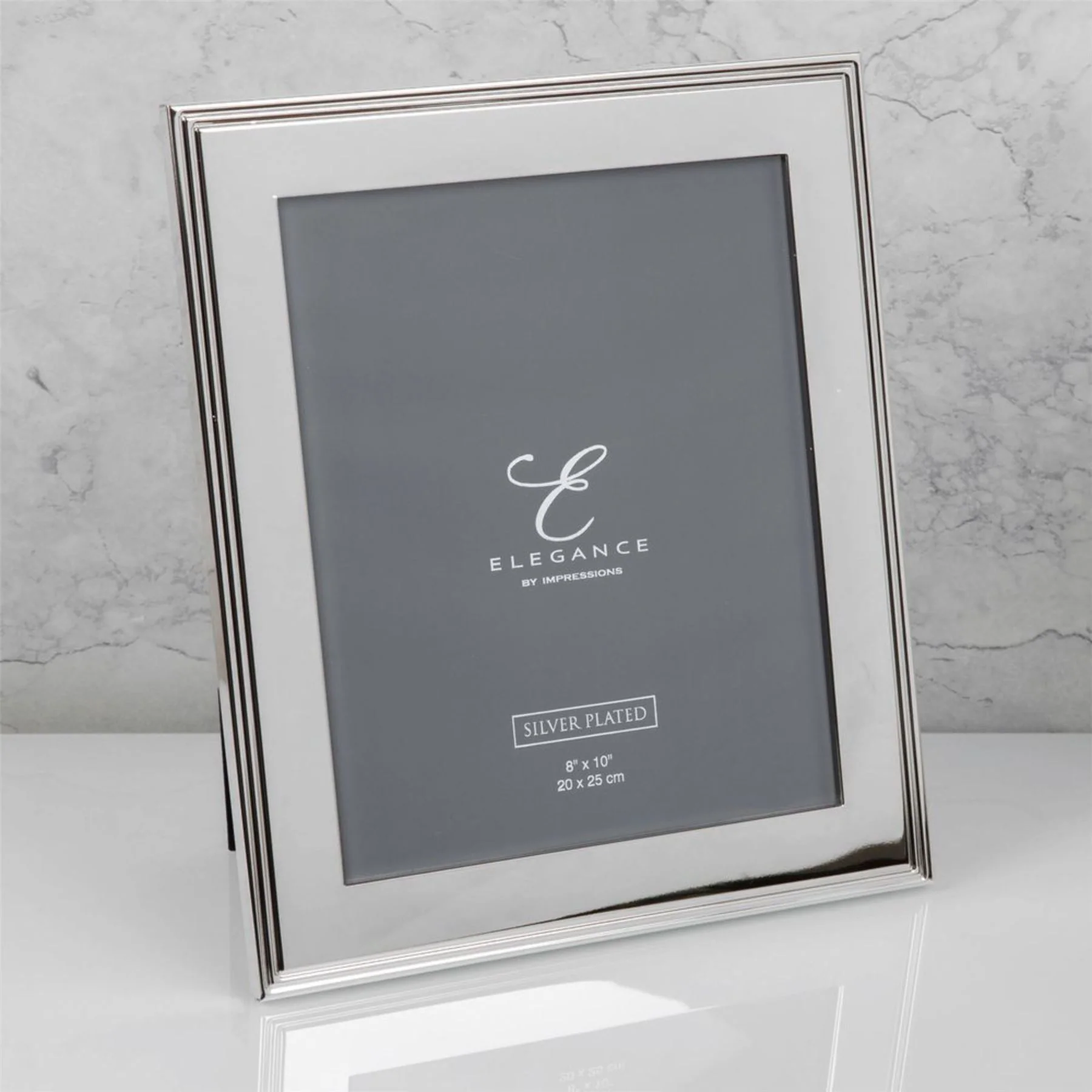 Elegance By Impressions Silverplated Rib Edge Premium Photo Frame with Gift Box - Image 6