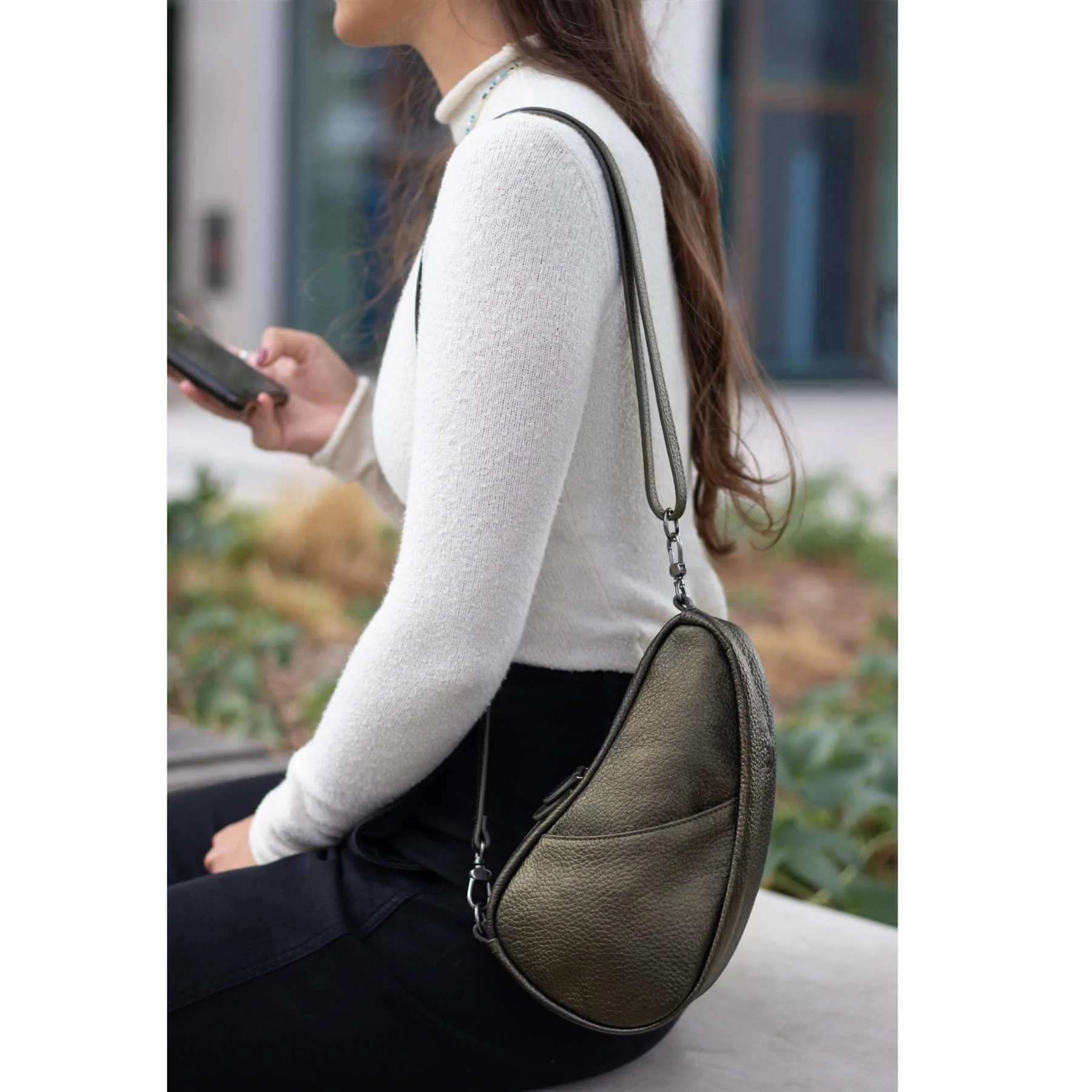 Healthy Back Bag Leather Baglett Handbag - Image 23