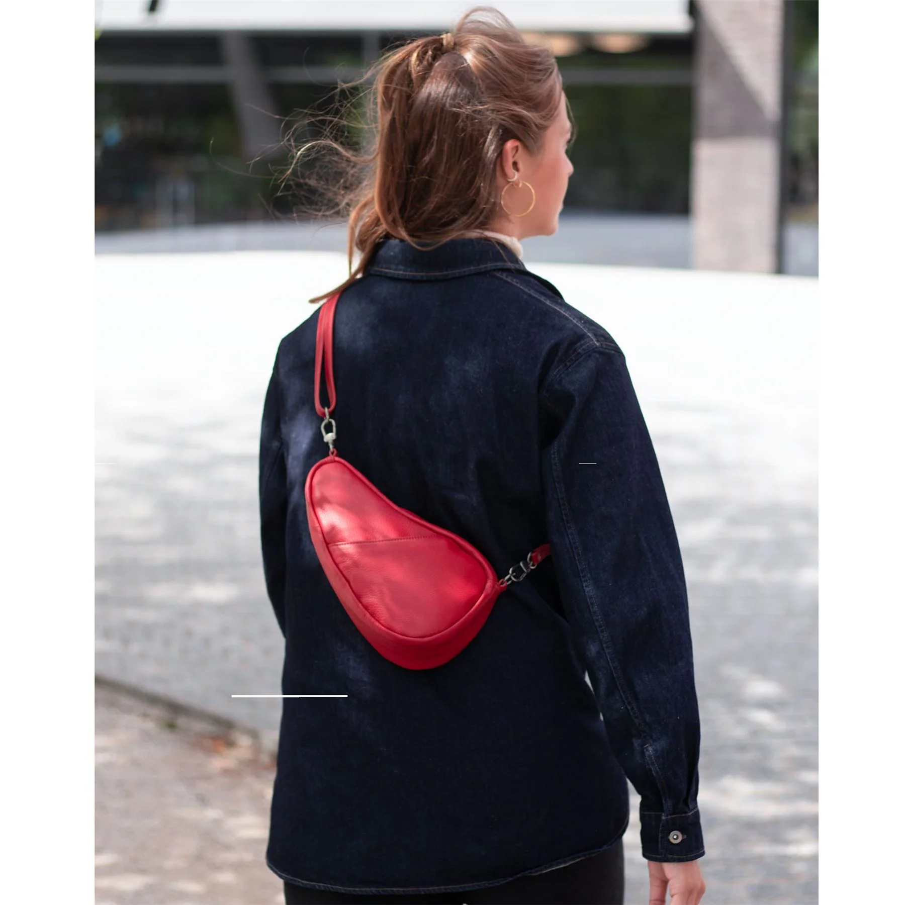 Healthy Back Bag Leather Baglett Handbag - Image 6