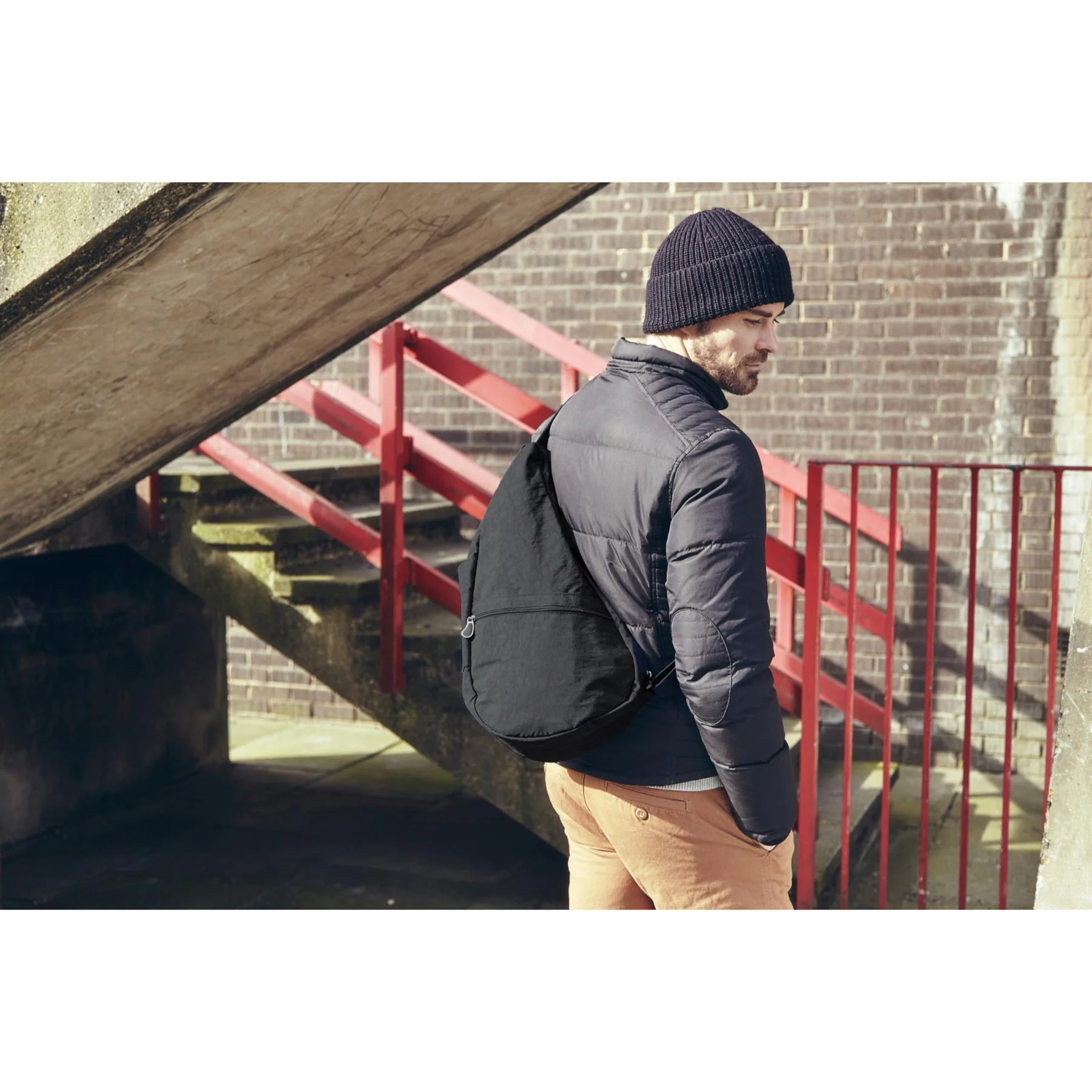 Healthy Back Bag 3rd Generation Textured Nylon Medium Handbag - Image 42