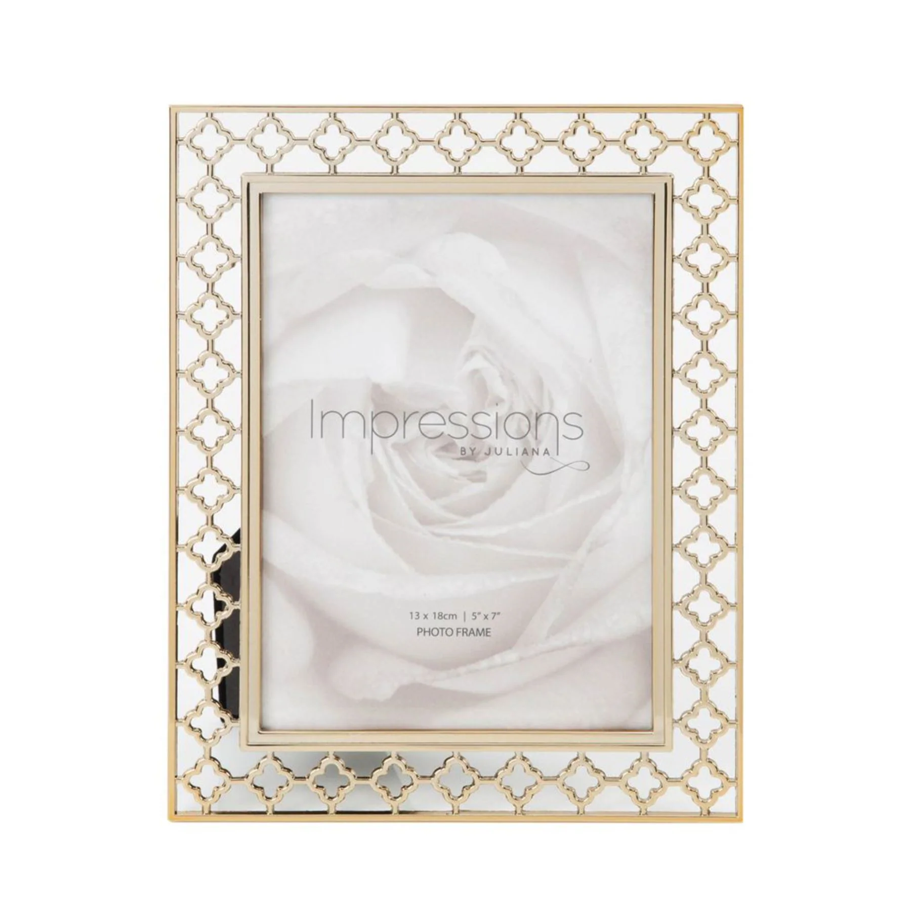 Impressions Lattice Cut Metal Photo Frame - Image 3