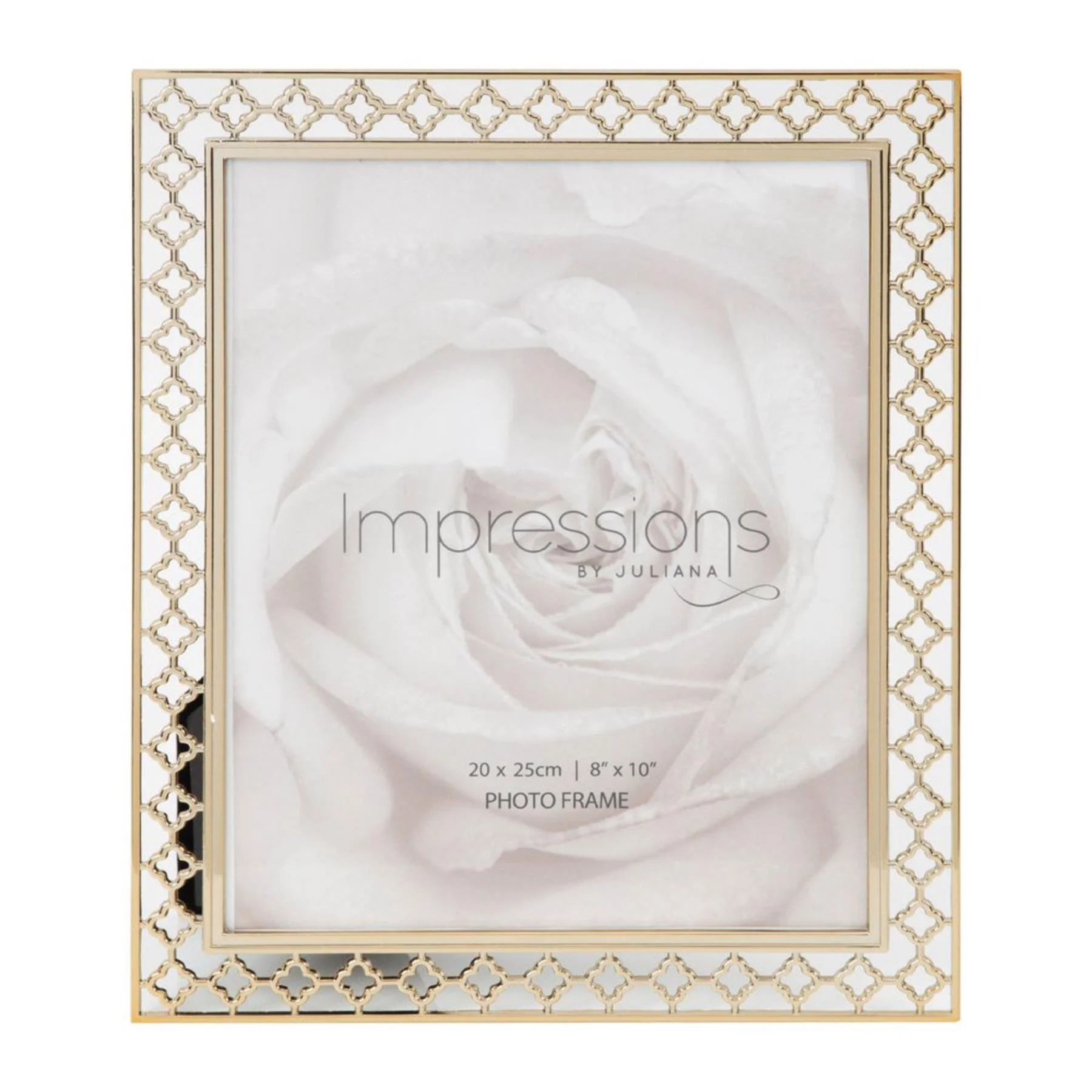 Impressions Lattice Cut Metal Photo Frame - Image 4