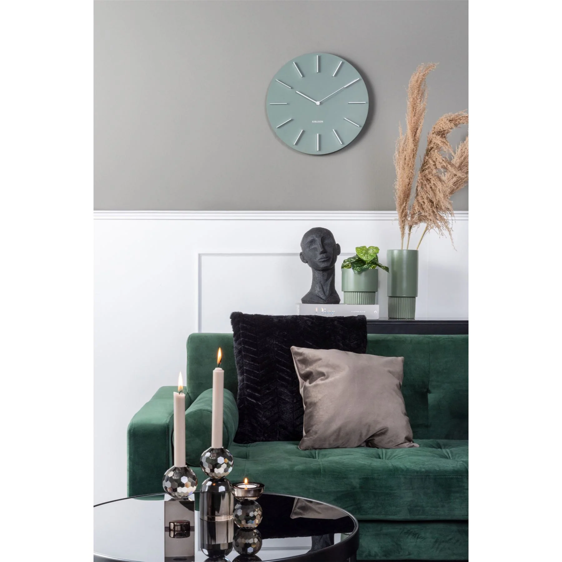 Karlsson Charm Steel With Battons 45cm Wall Clock - Image 10