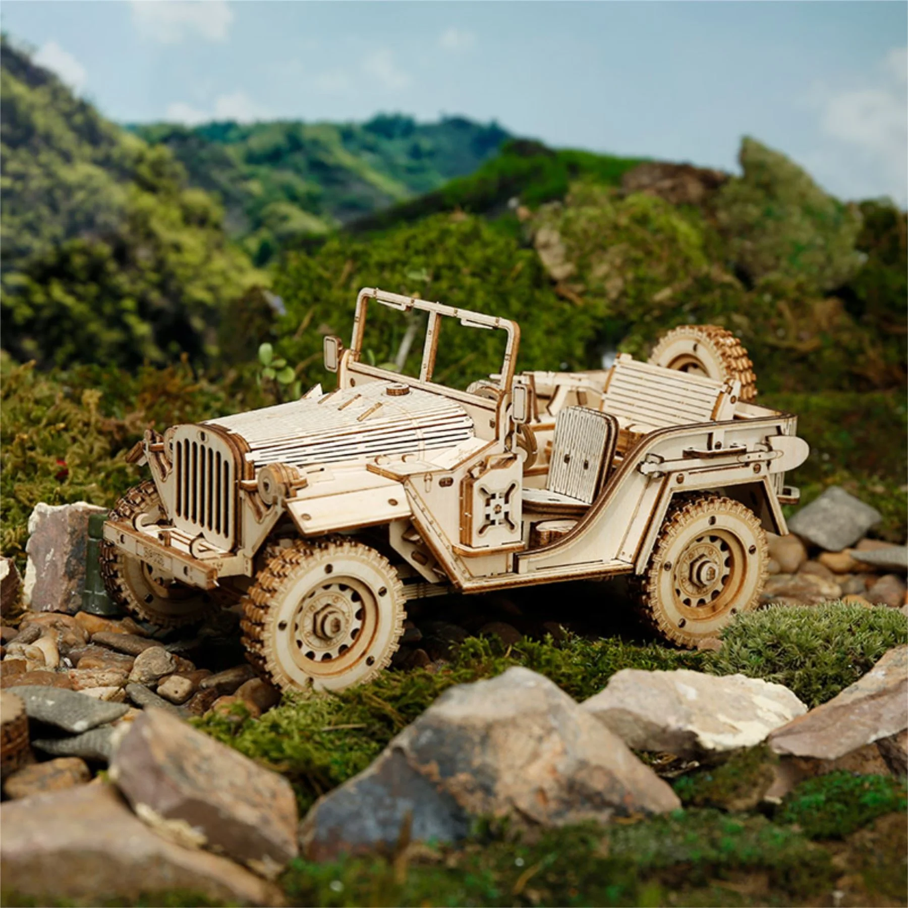 Robotime ROKR Army Field Truck Building Kit - Image 4
