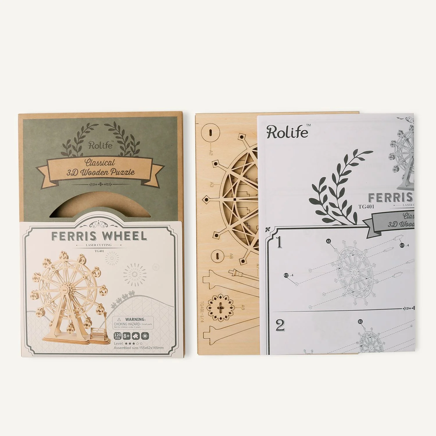 Robotime Rolife Self-Build 3D Model Kit - Fairground - Image 11