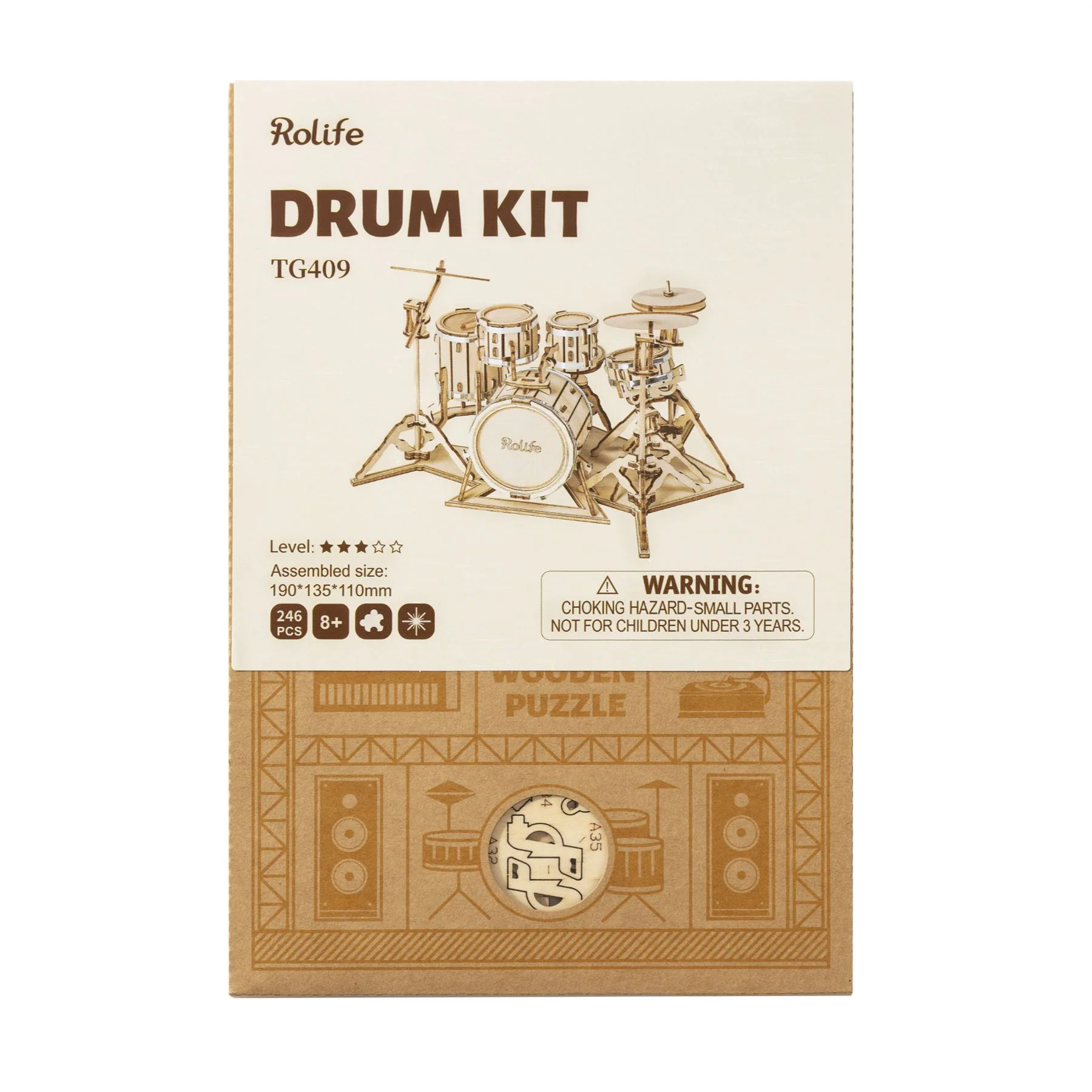 Robotime Rolife Self Build 3D Model Kit - Musical Instruments - Image 27