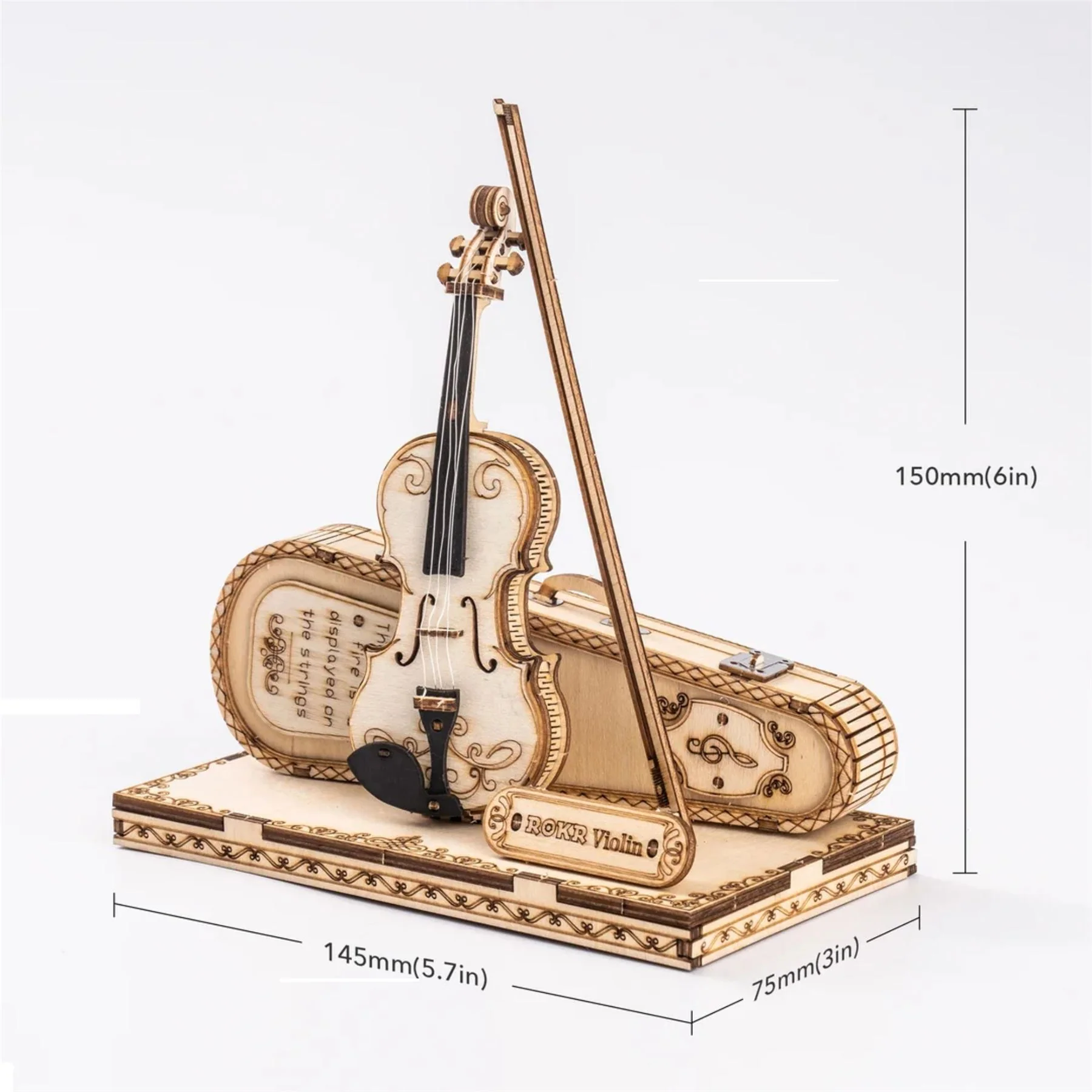 Robotime Rolife Self Build 3D Model Kit - Musical Instruments - Image 3