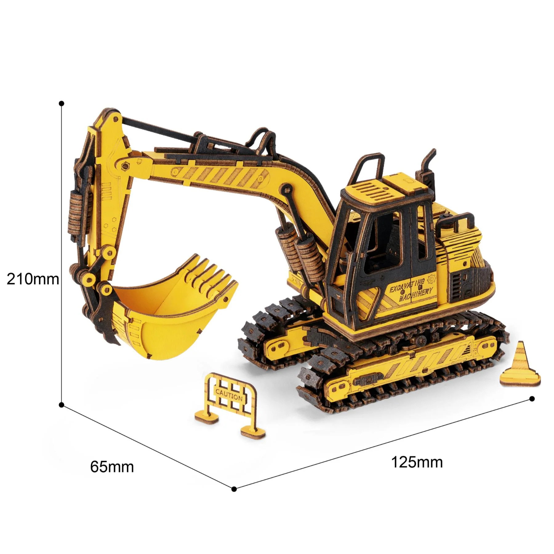 Robotime ROKR Self Build 3D Model Kit - Construction Vehicles - Image 10