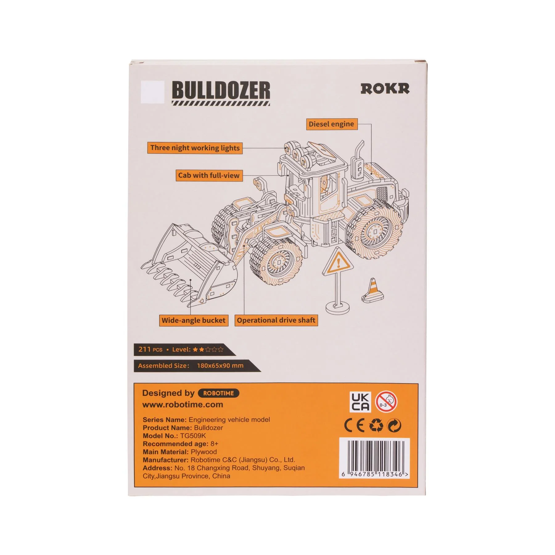 Robotime ROKR Self Build 3D Model Kit - Construction Vehicles - Image 14