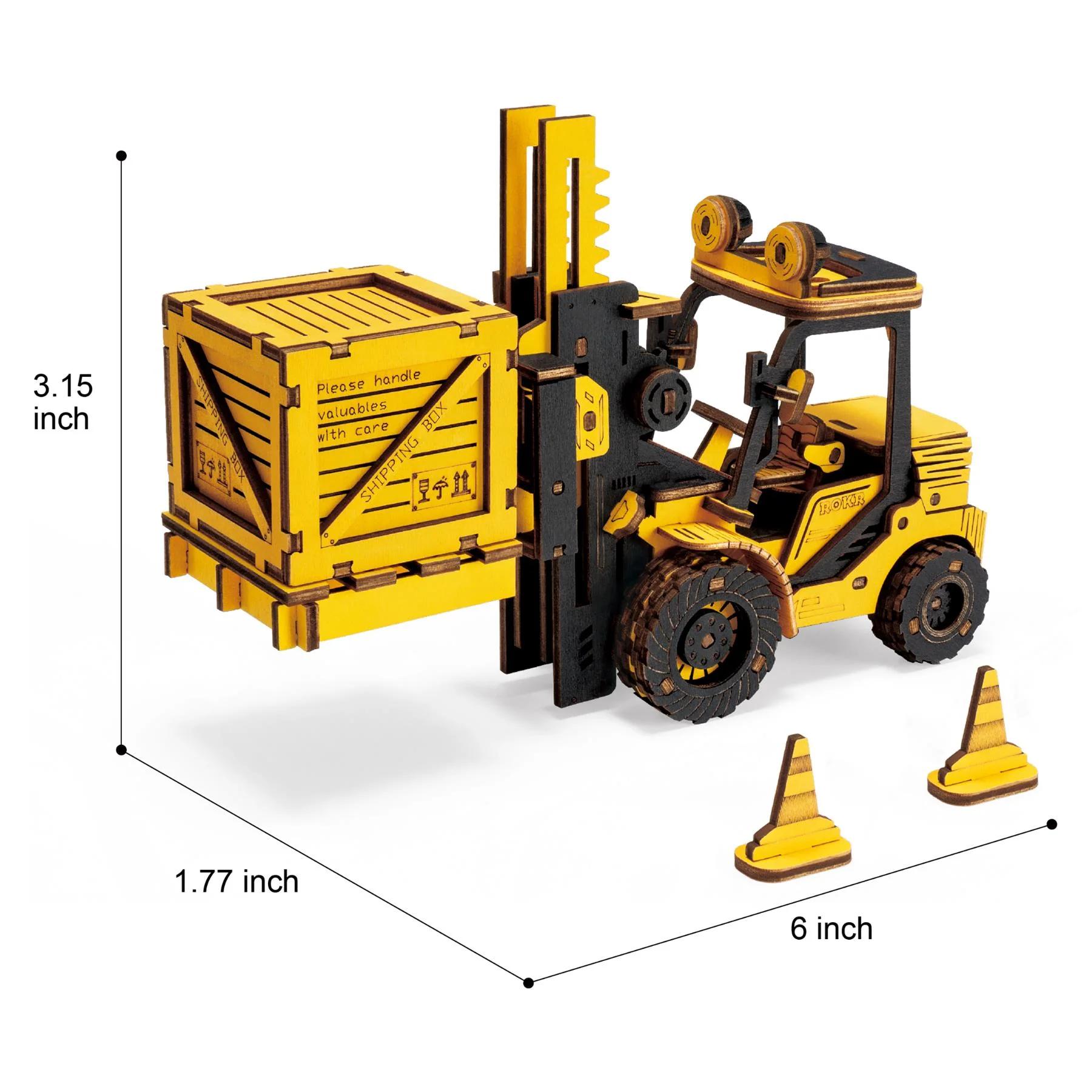 Robotime ROKR Self Build 3D Model Kit - Construction Vehicles - Image 20