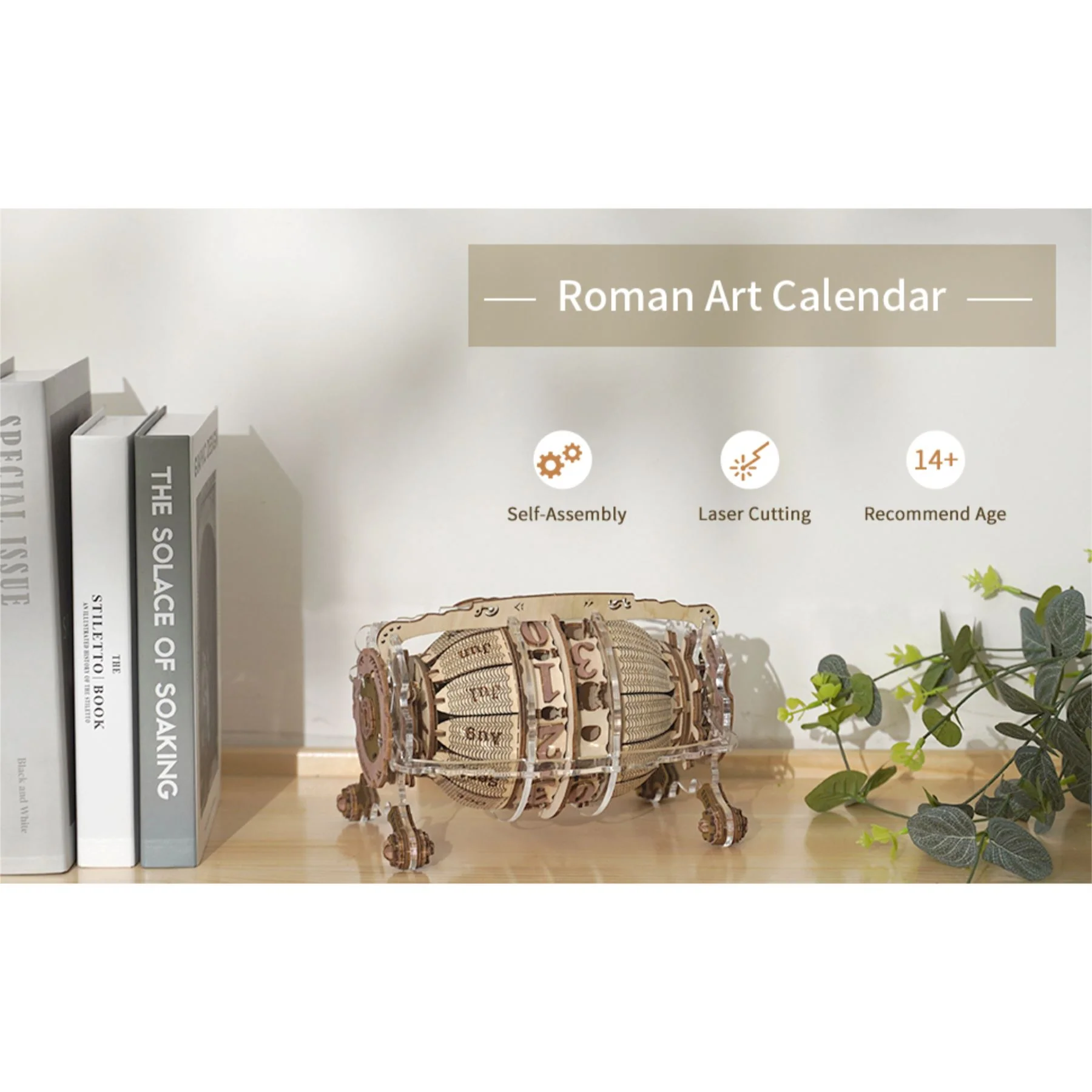 Robotime ROKR Time Engine Calendar Building Kit - Image 10