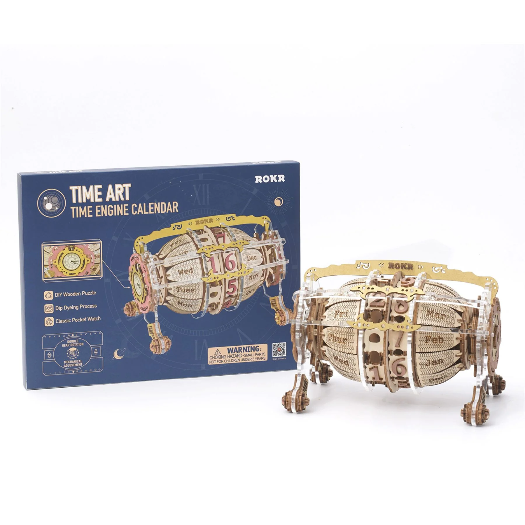 Robotime ROKR Time Engine Calendar Building Kit - Image 6