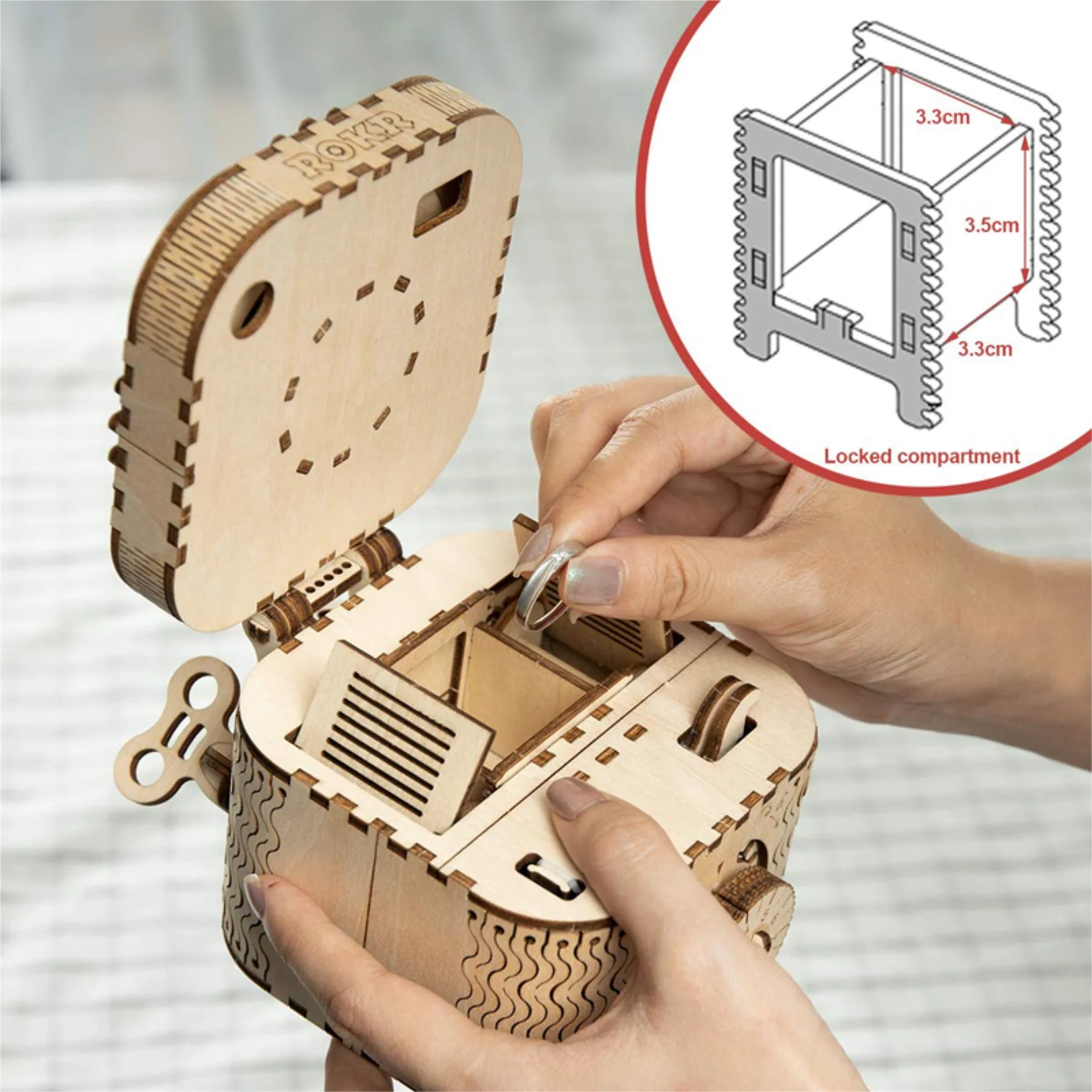 Robotime ROKR Treasure Box Building Kit - Image 7