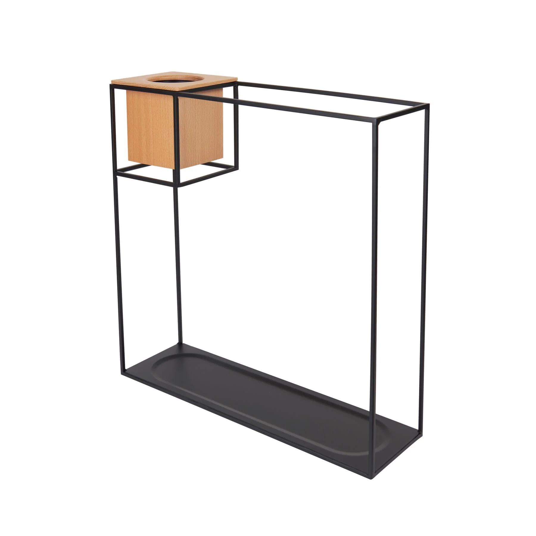 Umbra Cubist Wall Display Shelf with Wooden Container - Image 13