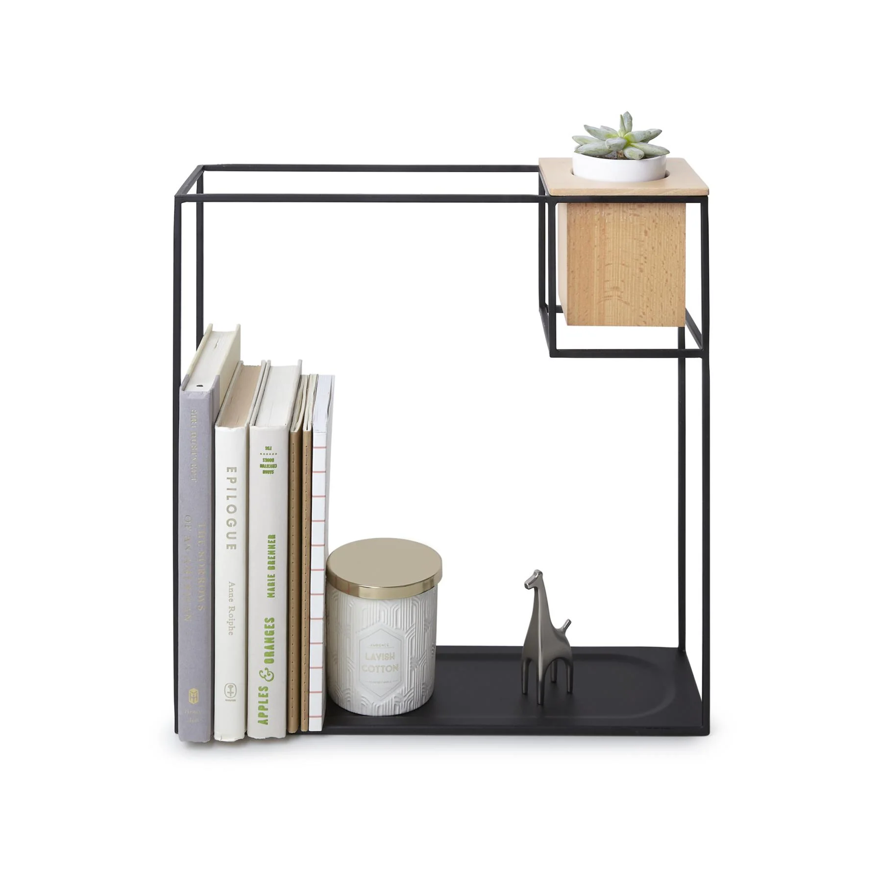 Umbra Cubist Wall Display Shelf with Wooden Container - Image 21