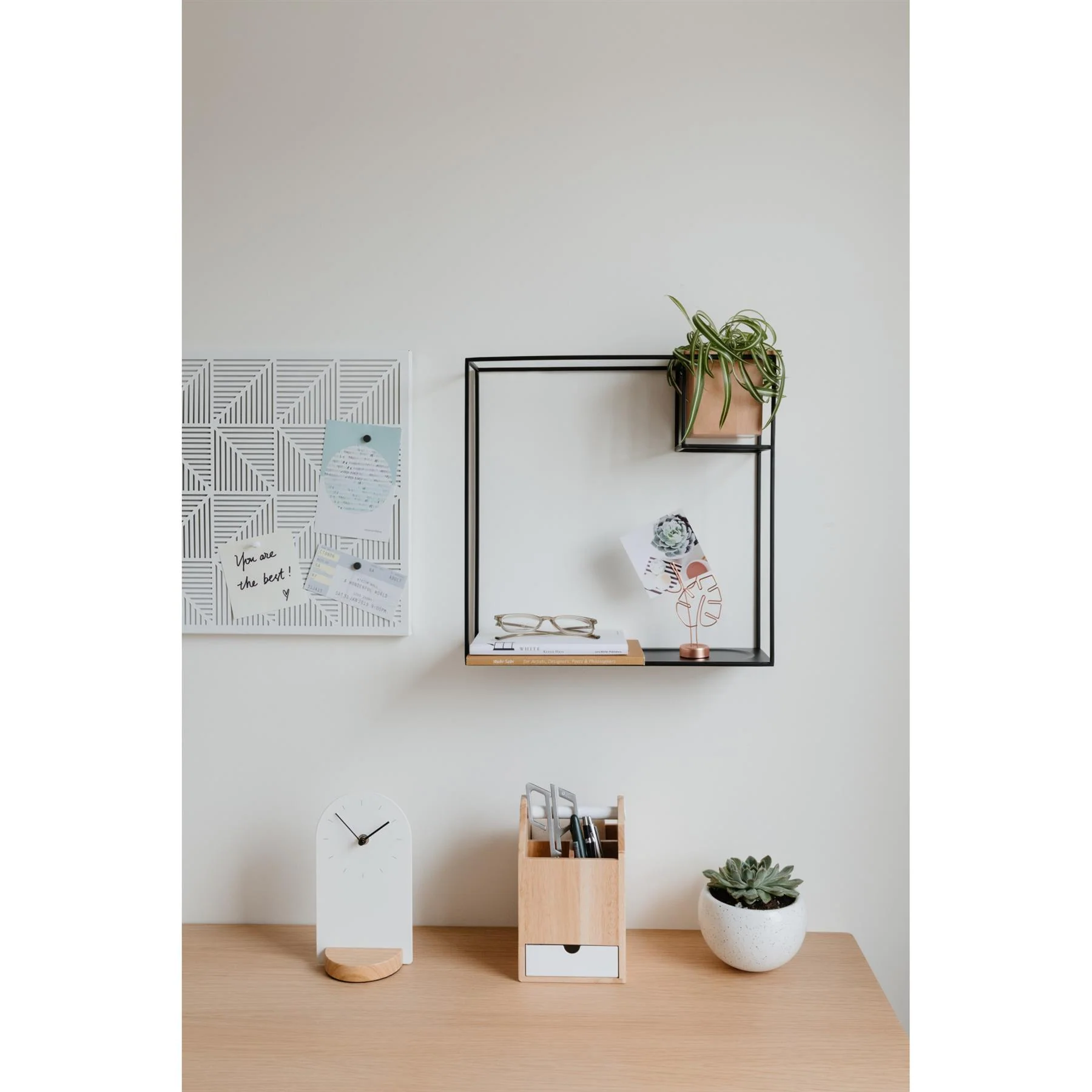 Umbra Cubist Wall Display Shelf with Wooden Container - Image 22