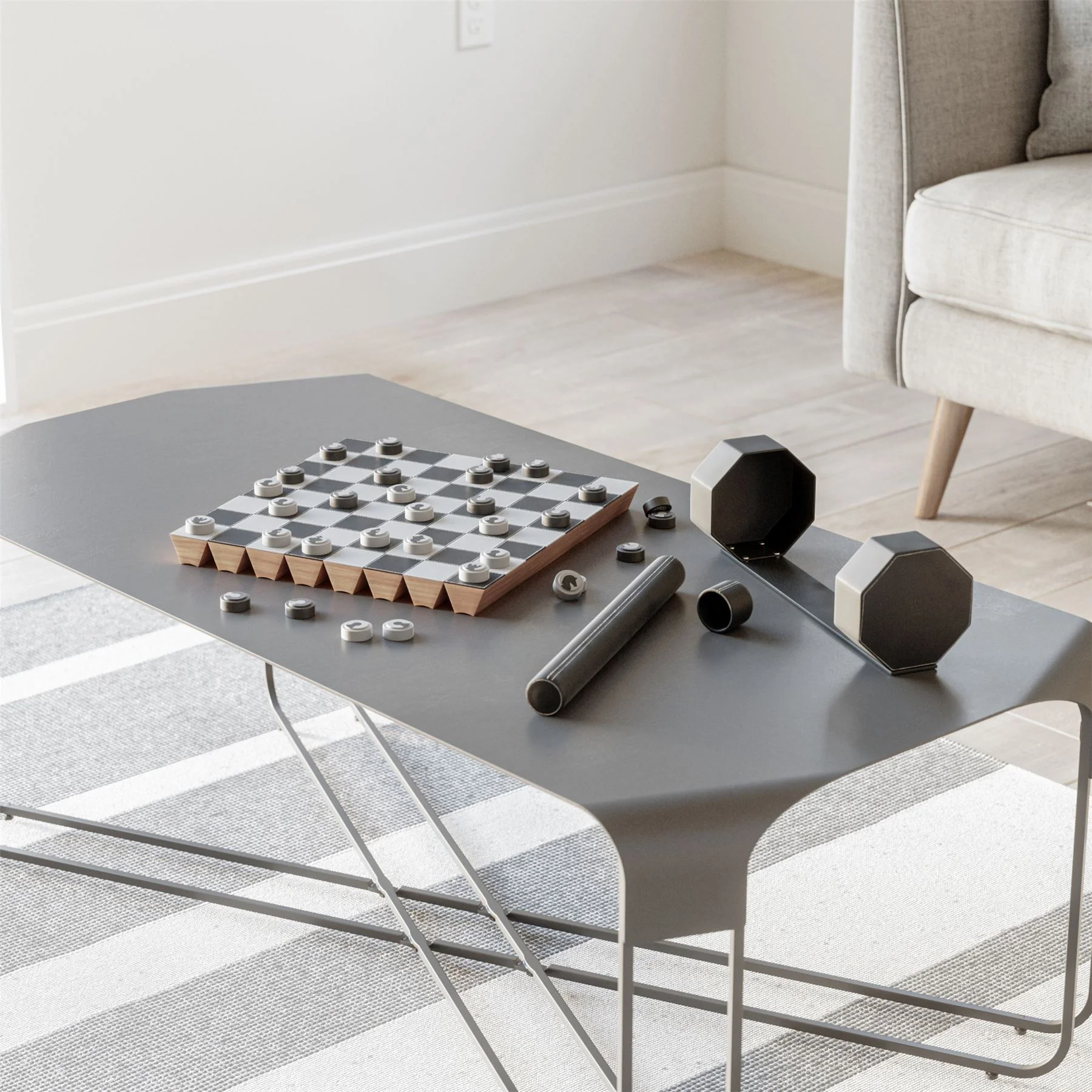 Umbra Rolz Chess/Checkers Travel Gameboard Set - Image 6